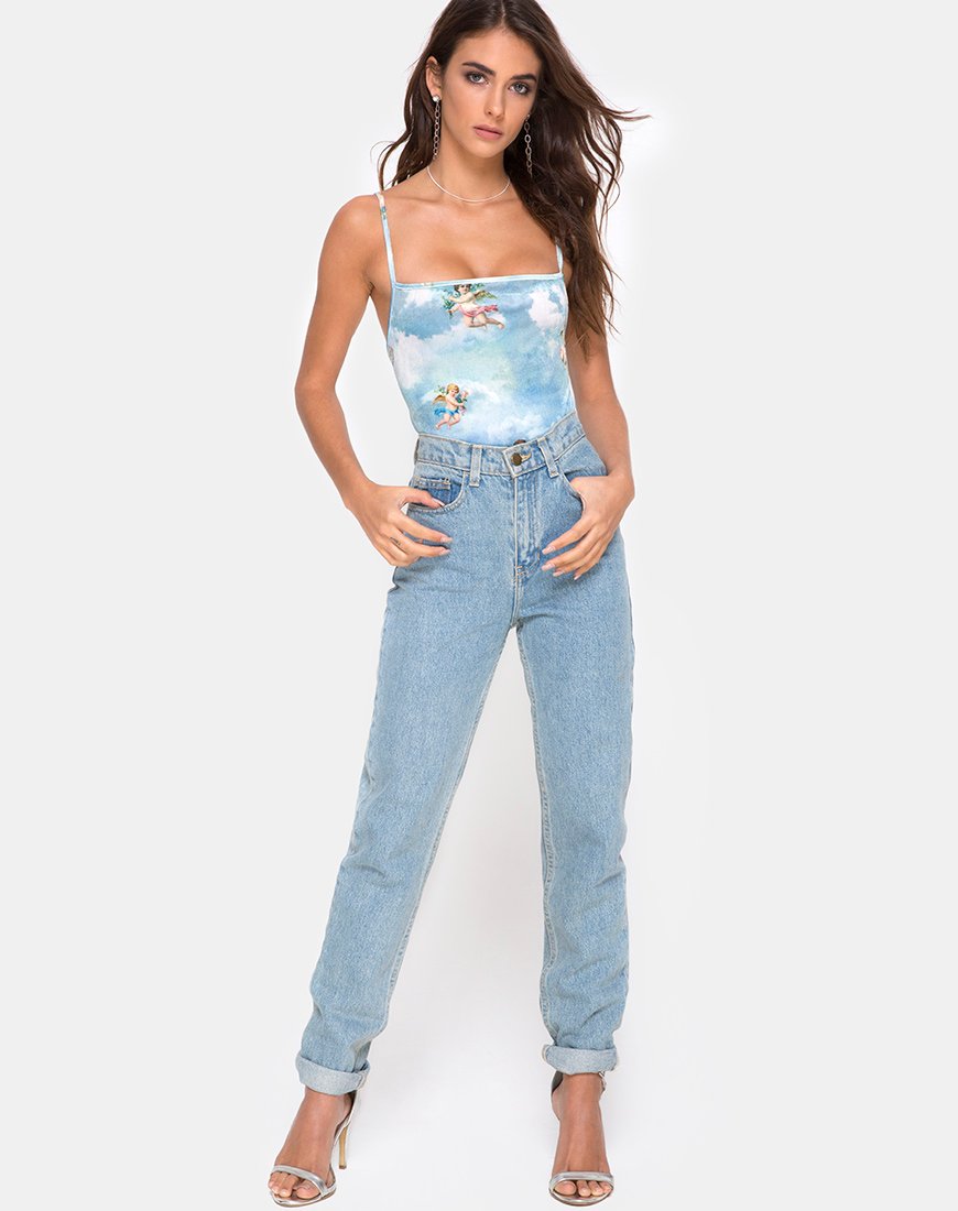 Image de Sol Bodice en Angel Velvet Blue