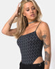 Image de Solemo Bodice in Diagonal Disco Silver