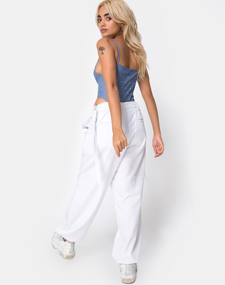 Image de Solemo Bodice in Blue Denim Hot Fix