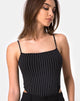 Image de Solemo Bodice in Pinstripe Black