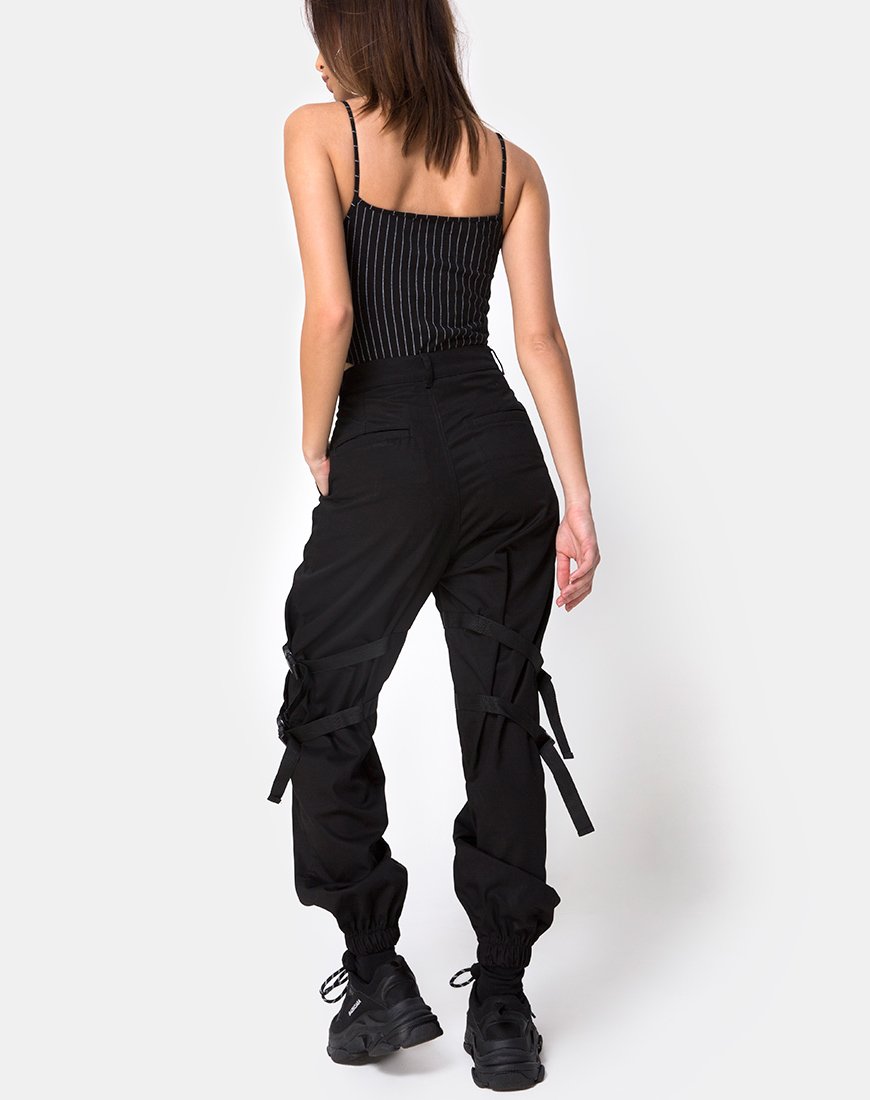 Image de Solemo Bodice in Pinstripe Black
