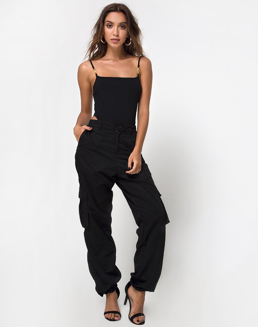 Image de Soles Bodice in Black Clasp Gold