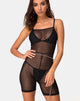 Image de Solina Unitard in Crystal Net Black