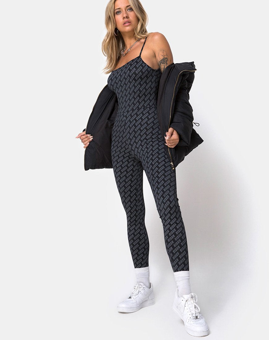 Image de Solita Unitard en Diagonal Disco Silver