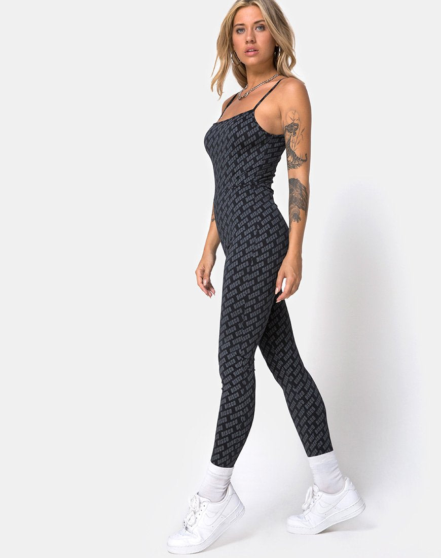 Image de Solita Unitard en Diagonal Disco Silver