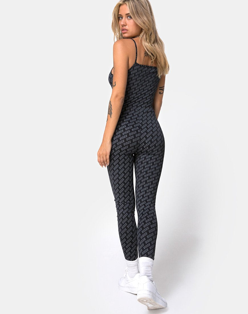 Image de Solita Unitard en Diagonal Disco Silver