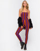 Image de Solita Unitard à rayures violettes et orange