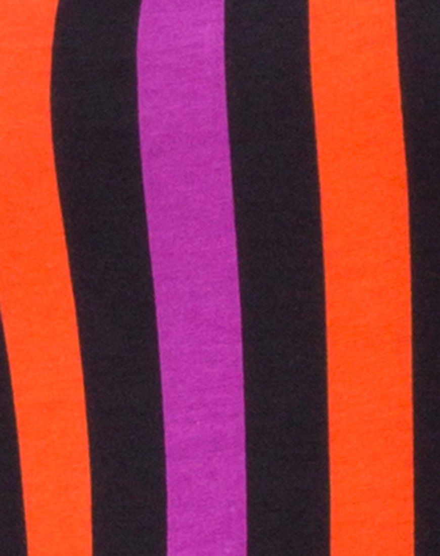 Image de Solita Unitard à rayures violettes et orange