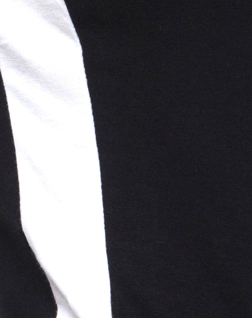 Image de Solter Bodysuit noir à rayures blanches
