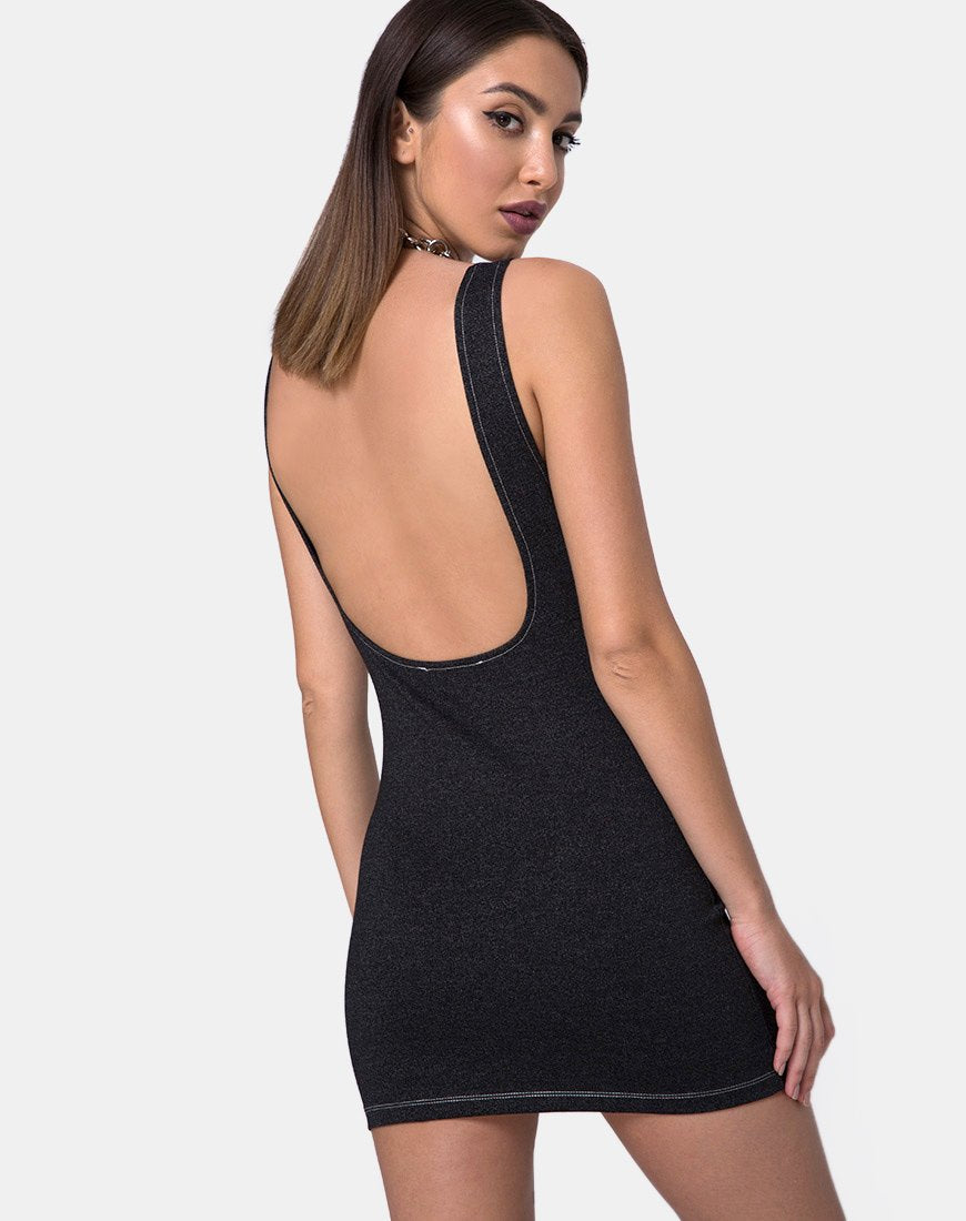 Robe Spara en denim noir