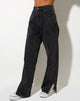 Image de la paire de jeans Split Parallel en noir délavé