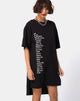 Image de Step Hem Art Expression Oversized T-Shirt Dress