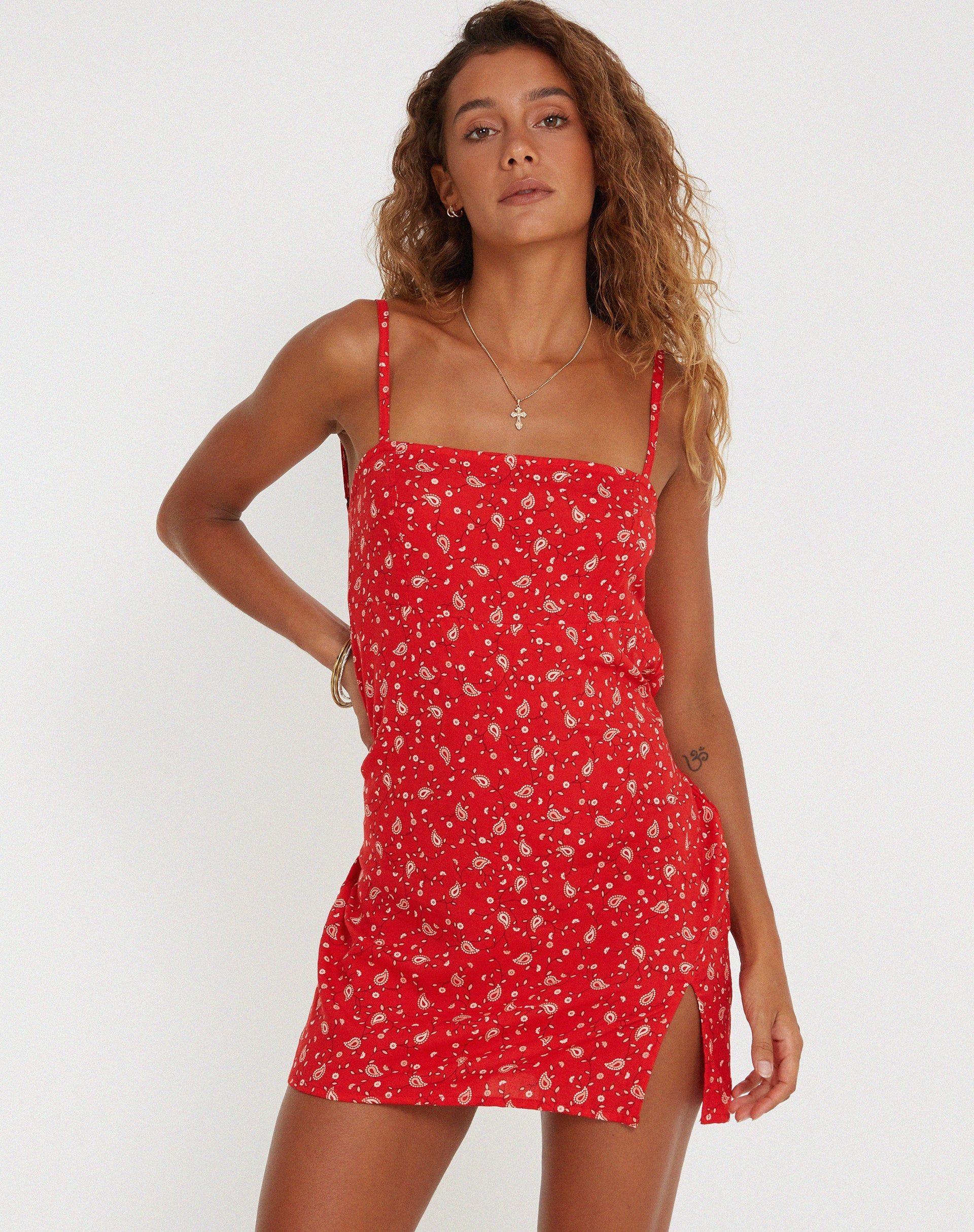 Image de Stoira Mini Robe en Paisley Fun Red