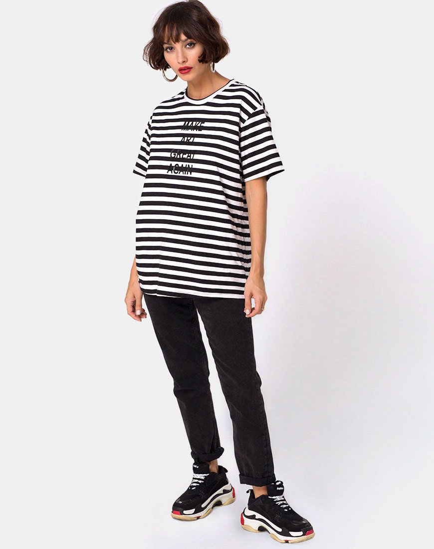 Image of Oversize Basic Tee in Make Art Great Again