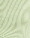  Tricot côtelé Pastel Lime