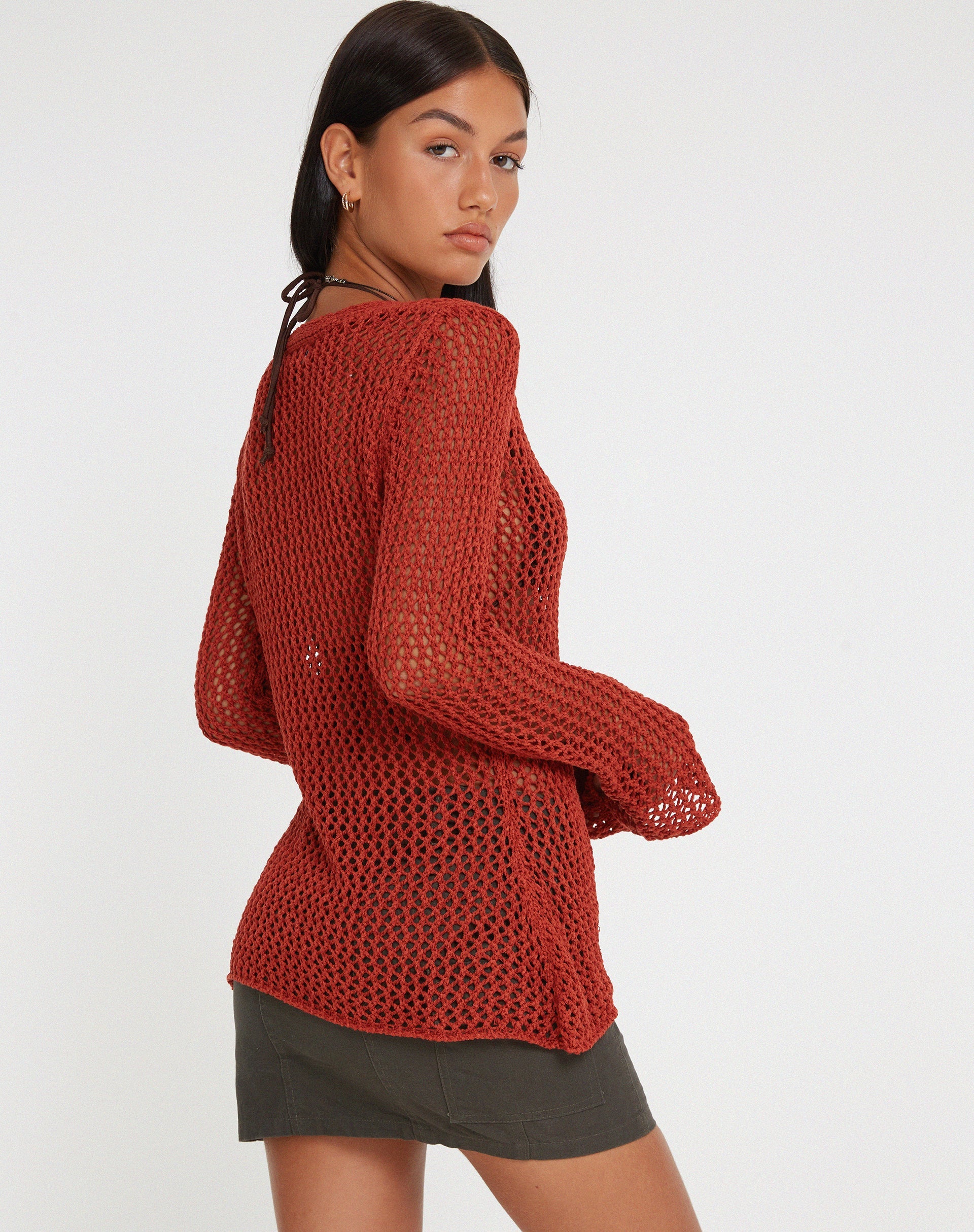 image de Sukati Cardi en orange brûlé