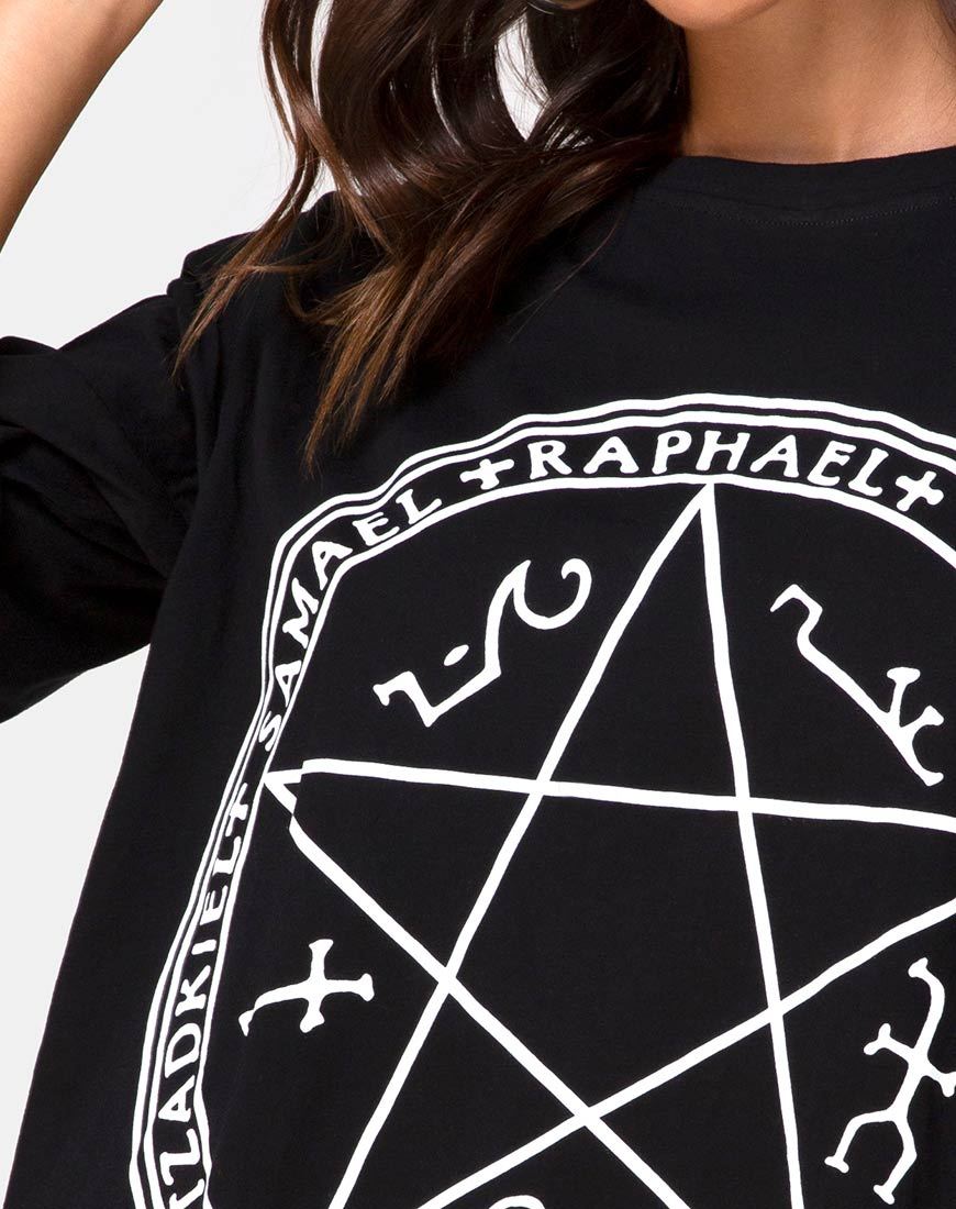 Image de Sunny Kiss Tee in Black Devil Trap