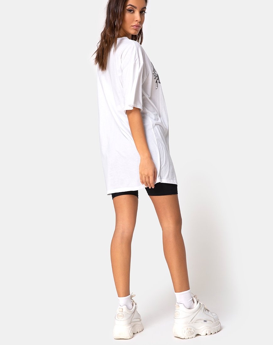 Image de Sunny Kiss Tee en blanc avec chérubin