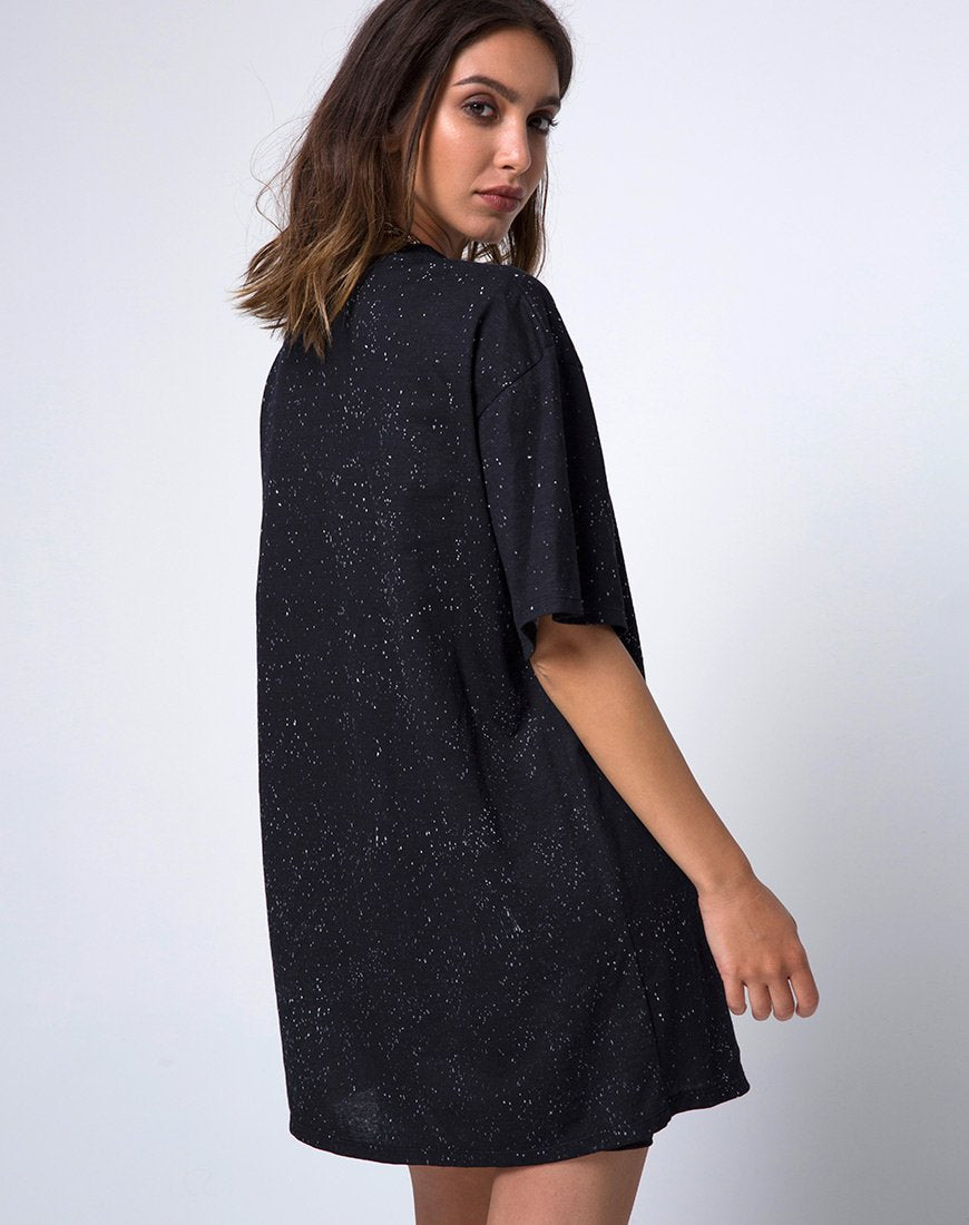T-shirt oversize Sunny Kiss en noir Cosmic Conspiracy