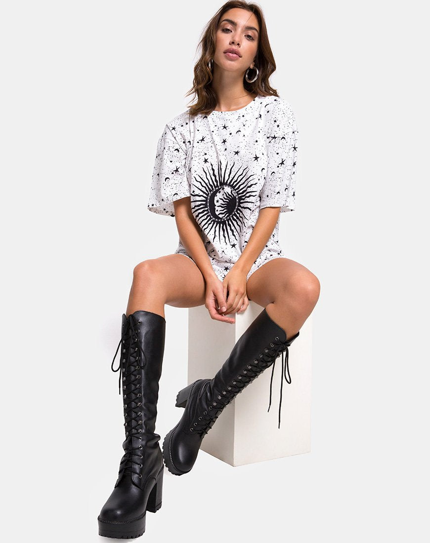 T-shirt Sunny Kiss, blanc Cosmo