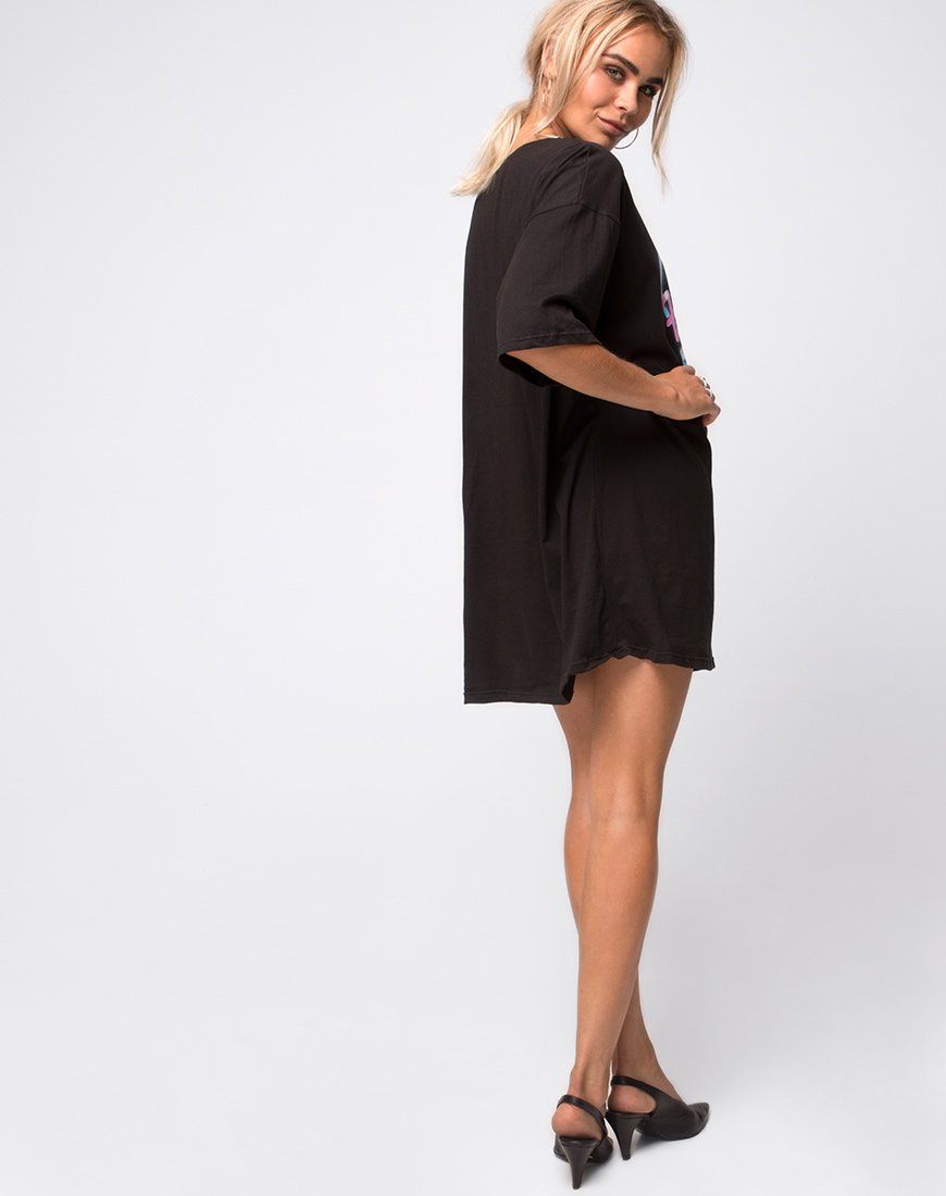 Image de Sunny Kiss Tee en noir Heart Breaker