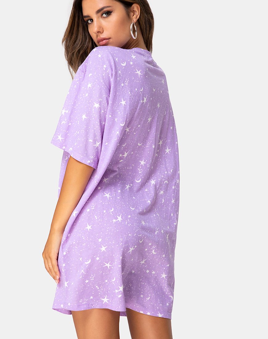 T-shirt Sunny Kiss en Lilas Cosmo