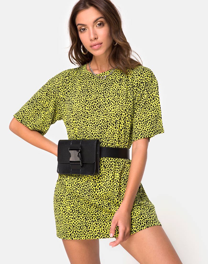 Image de Sunny Kiss Oversize Tee in Wild Cat Yellow X Princess Polly