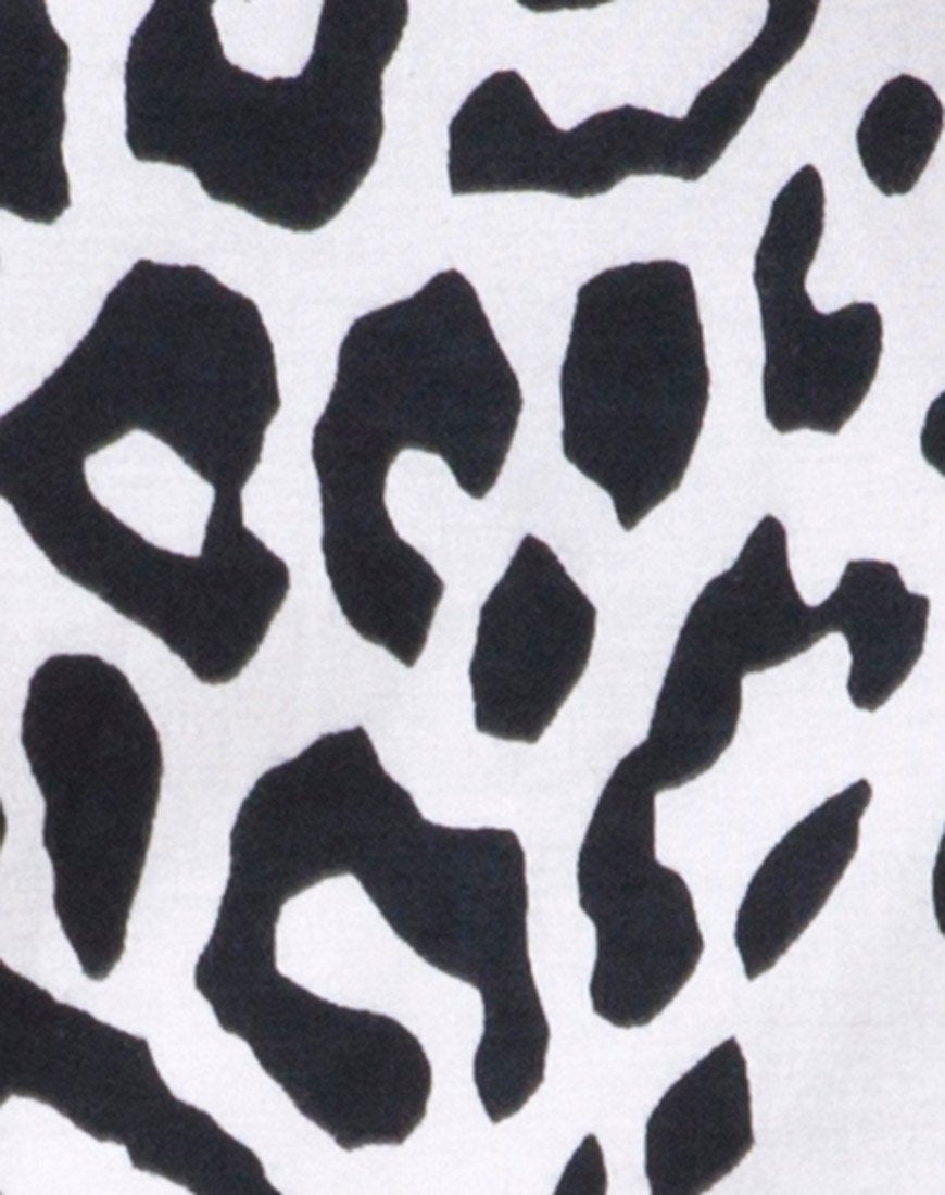 Image de Sunny Kiss Tee in Mono Animal Grey and White