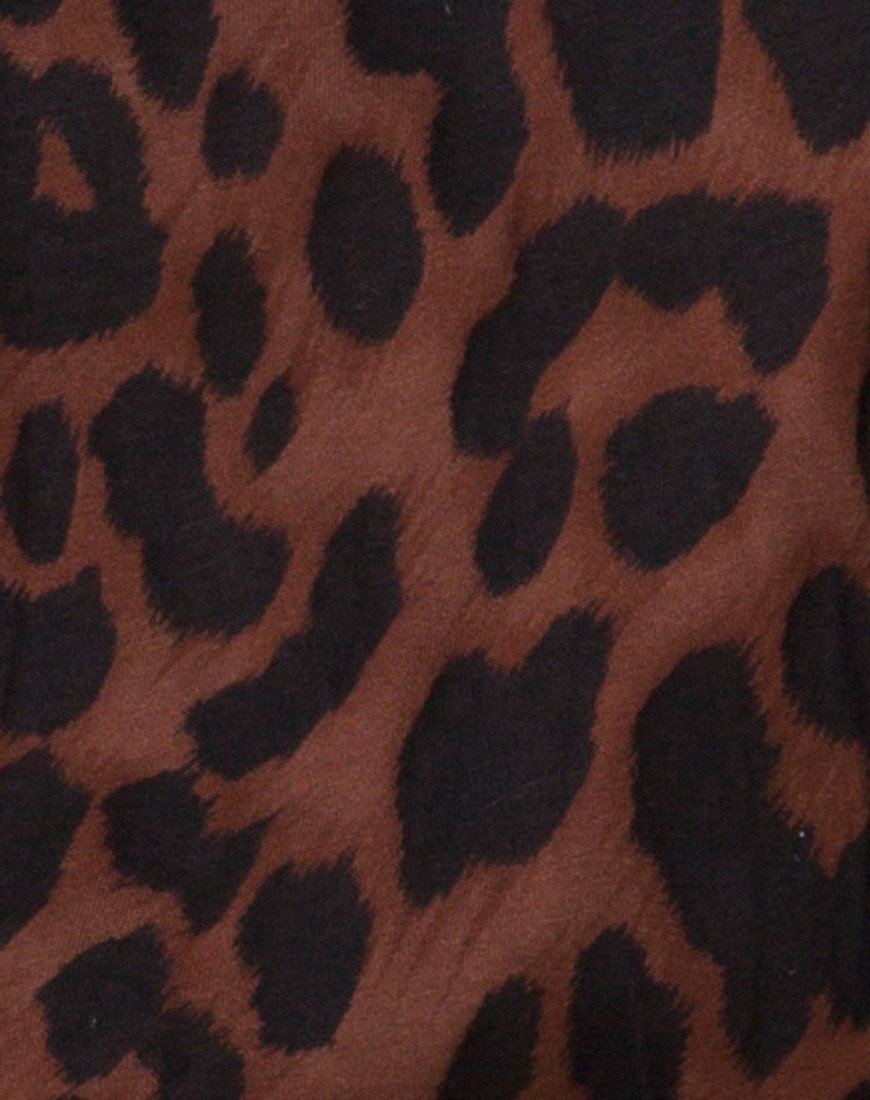 Image de Sunny Kiss Oversize Tee in Oversize Jaguar Brown