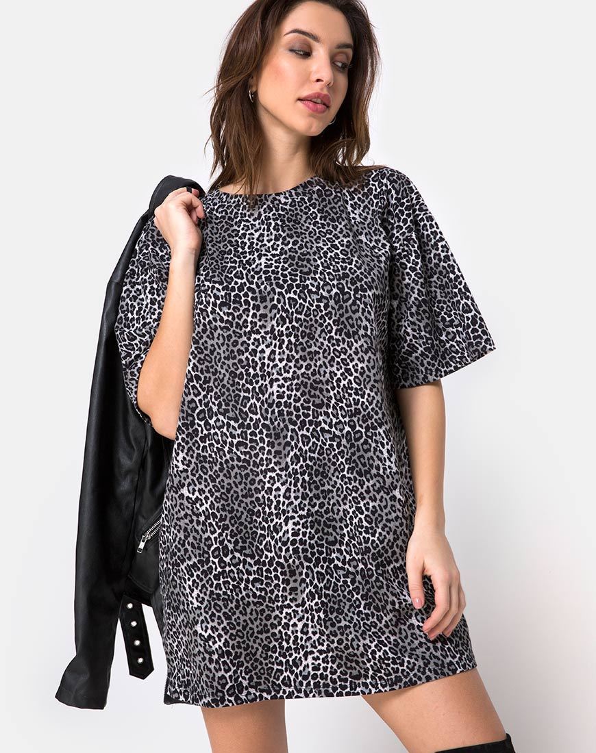 Image de Sunny Kiss Tee in Rar Leopard Grey