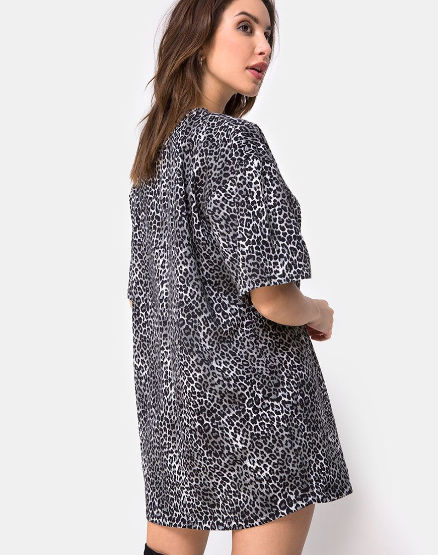 Image de Sunny Kiss Tee in Rar Leopard Grey