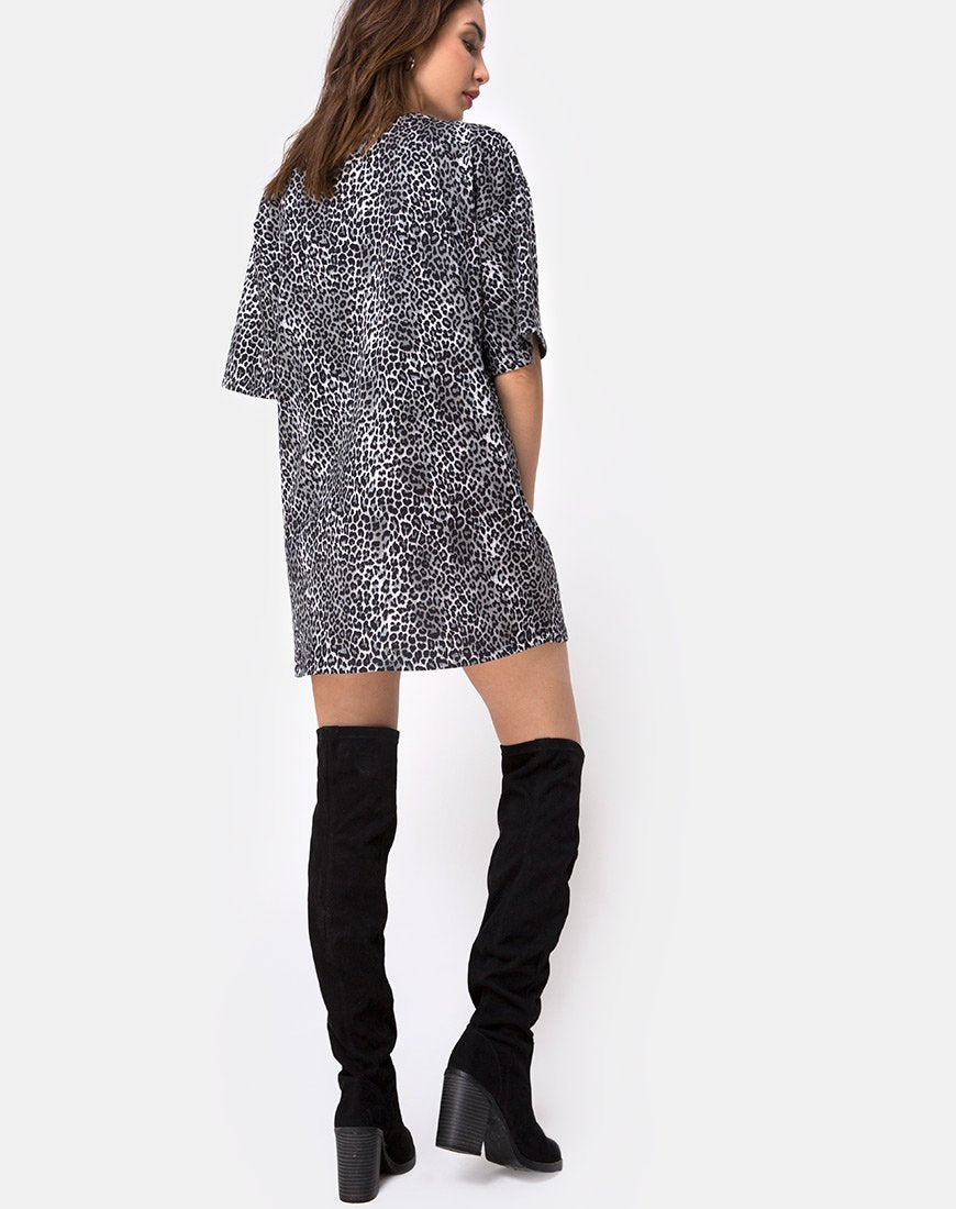 T-shirt Sunny Kiss en Rar Leopard Grey