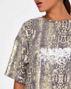 Serpent acide Paillettes transparentes