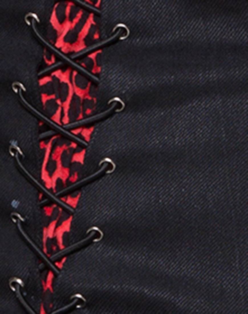 Image de Sunny Kiss Oversize Tee in Coloured Animal Red