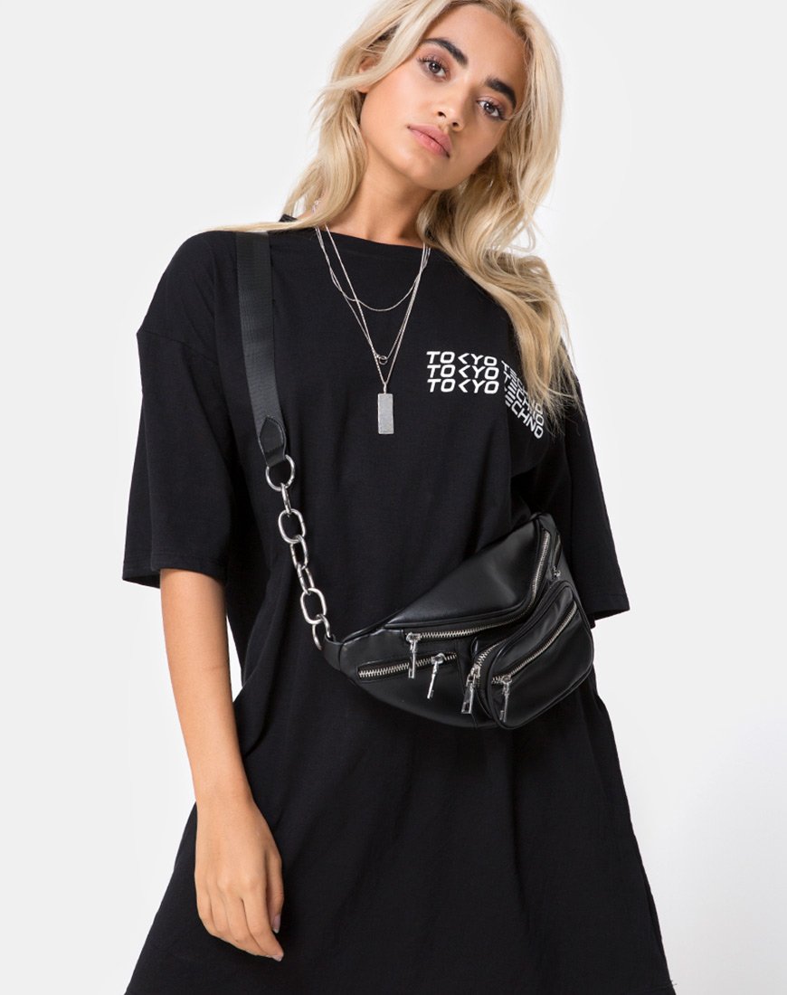 T-shirt oversize Sunny Kiss en Tokyo Techno