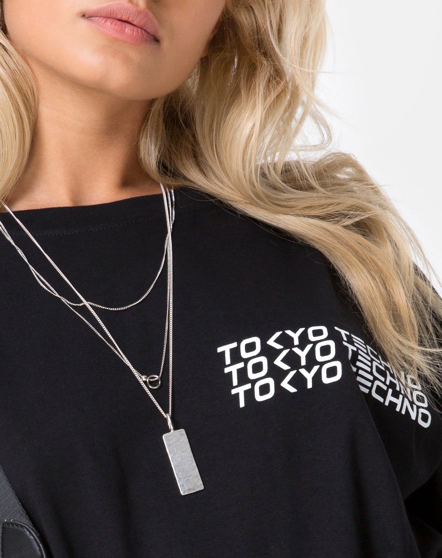 Image de Sunny Kiss Oversize Tee in Tokyo Techno