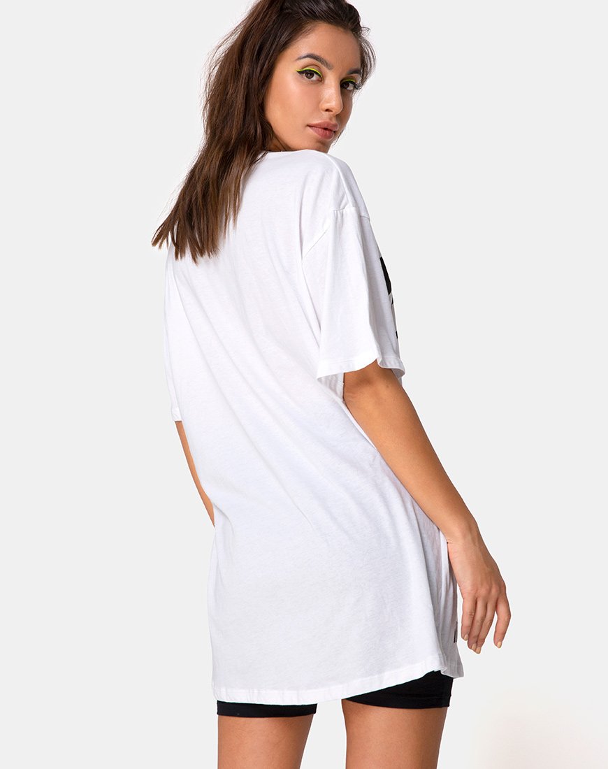 Image de Sunny Kiss Tee en blanc et noir Dream Scape