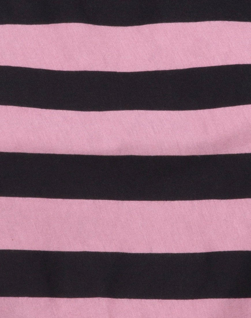 Image of Super Cropped Tee in Campbell Stripe