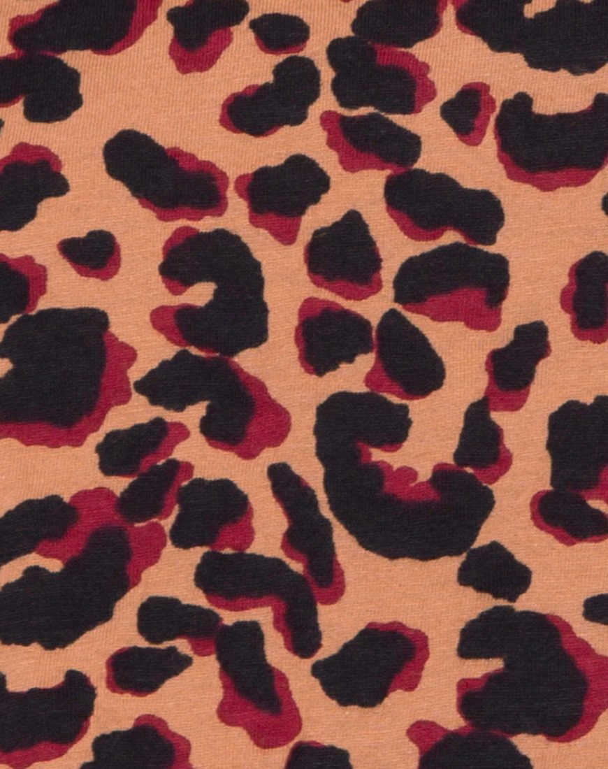 Image of Super Cropped Tee in Jungle Leopard