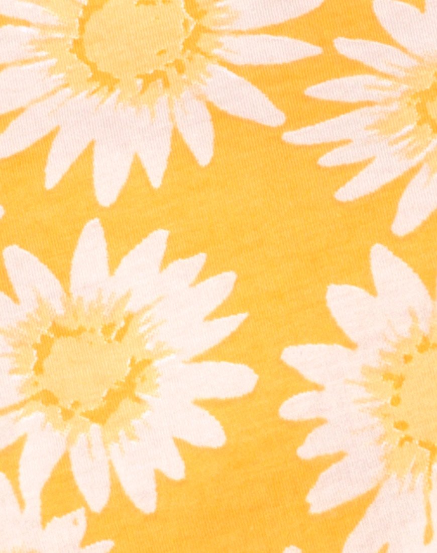 Image de Super Crop Tee in Sunkissed Floral Yellow