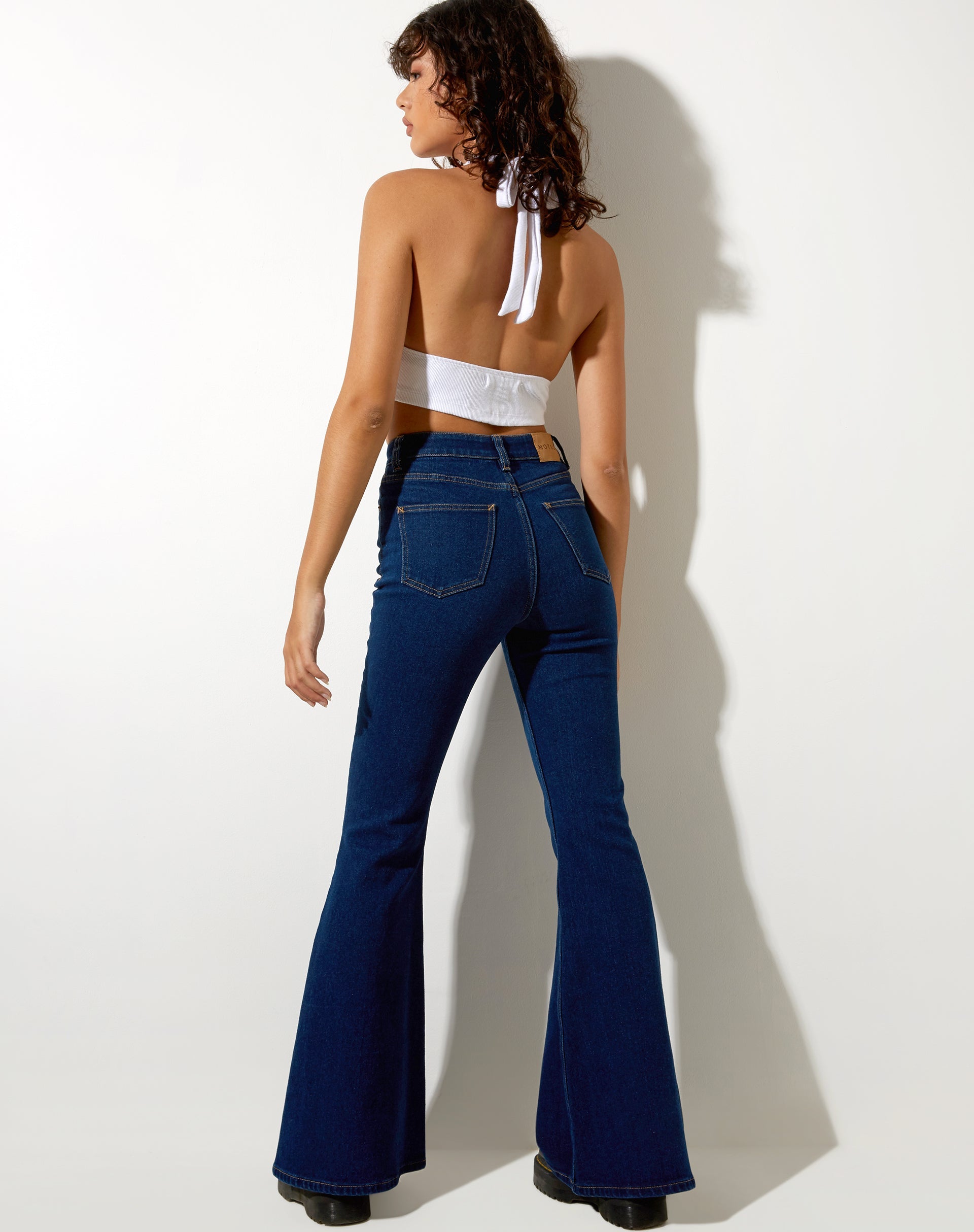 Image de Super Flare Jeans in Mid Blue