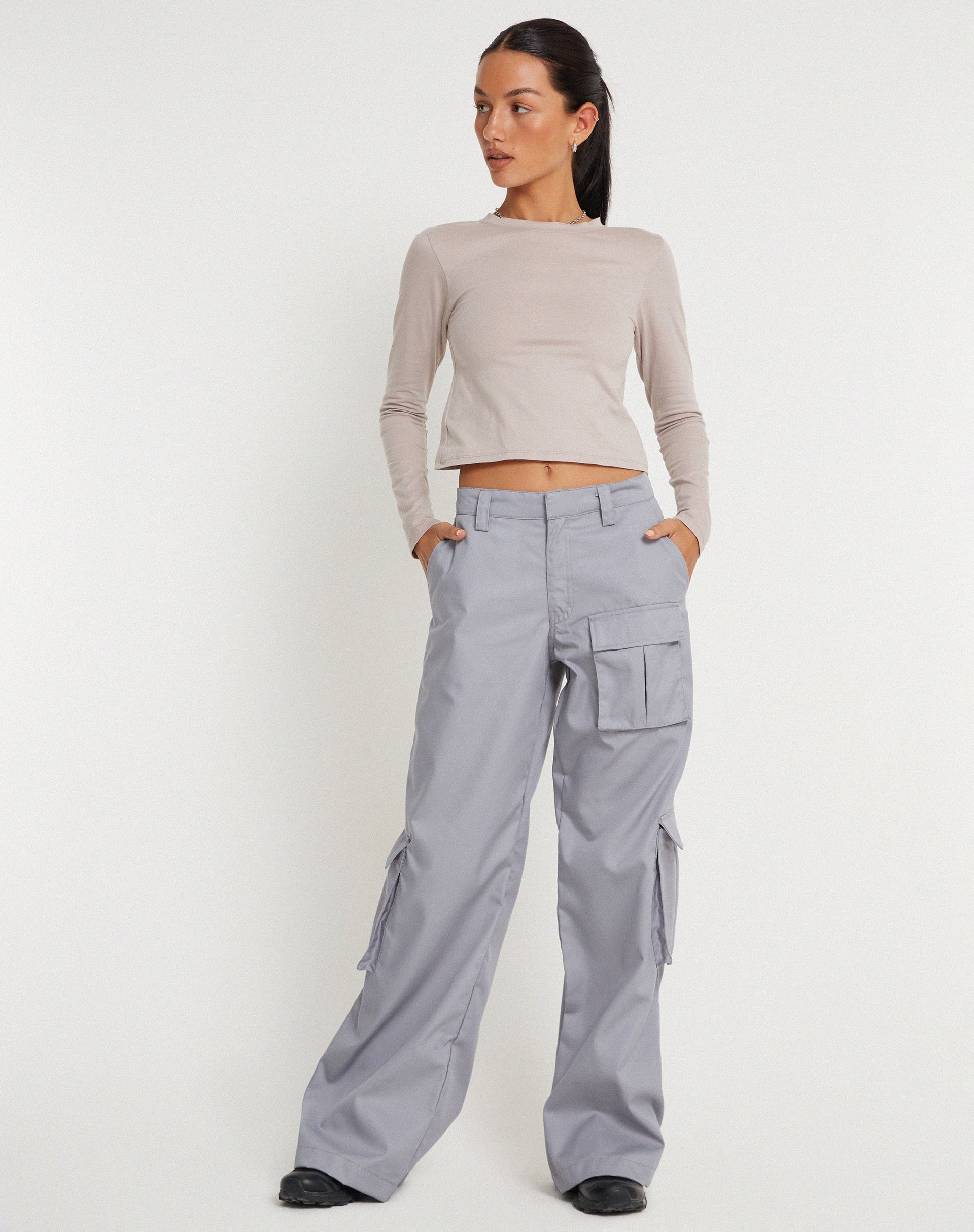 Image de Suratmi Long Sleeve Top in Mushroom