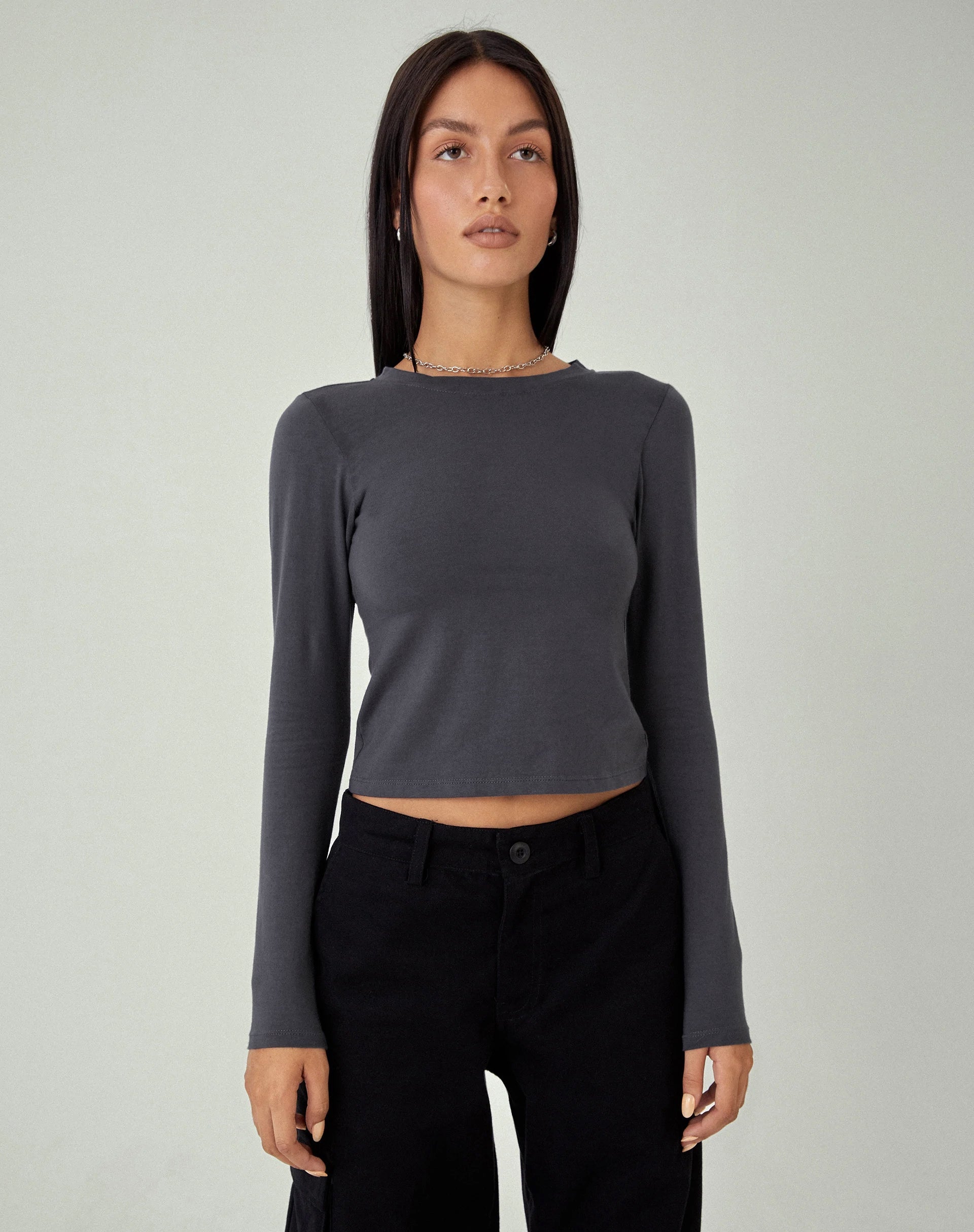 Image de MOTEL X JACQUIE Suratmi Long Sleeve Top in Ocean Storm