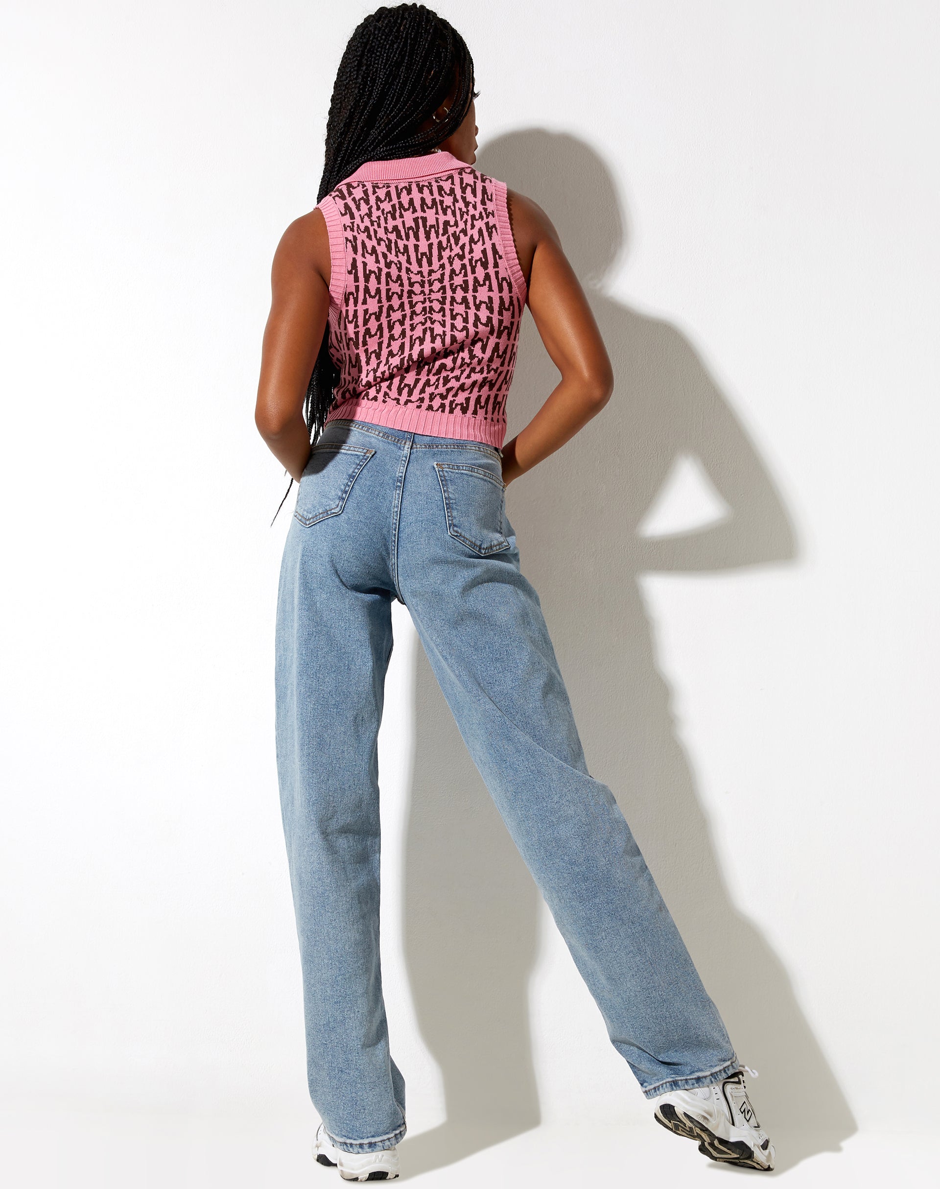 Image de Syafa Tank Top in Wavey M Pink