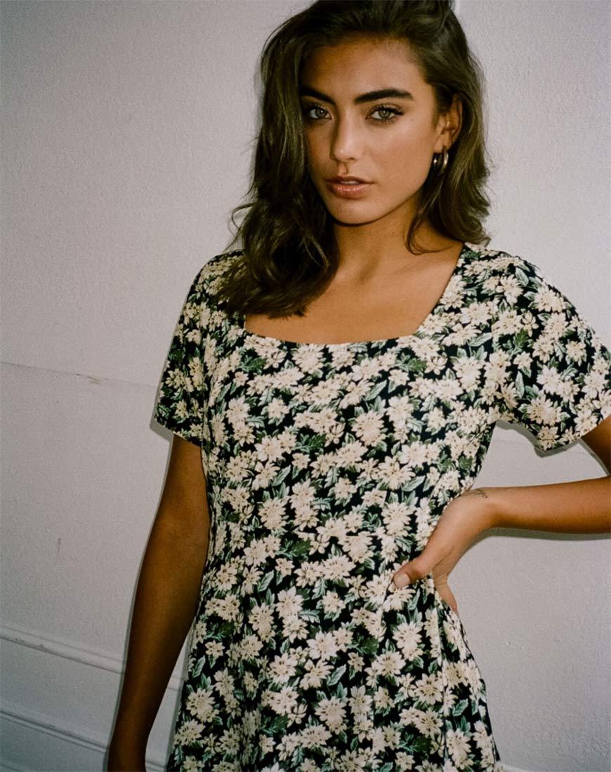 Image de Peky Skater Dress in Aster Black