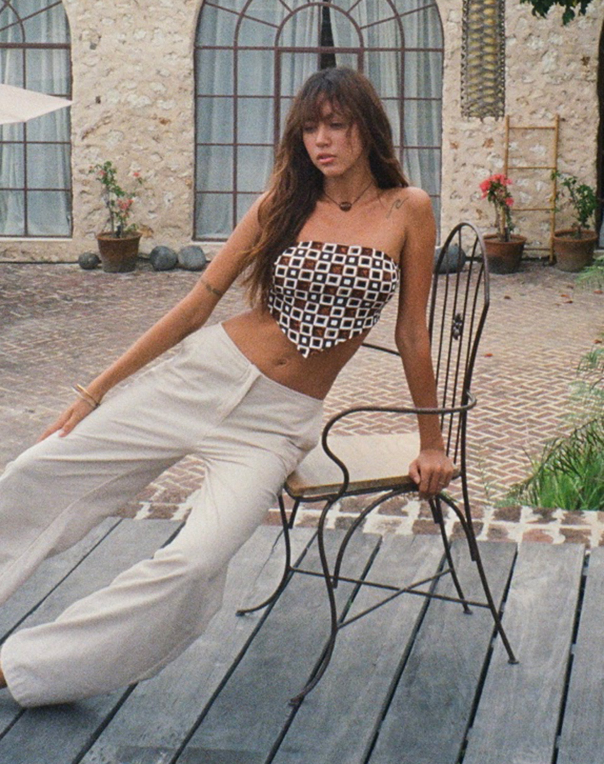 Image de Idama Wide Leg Trouser in Ecru