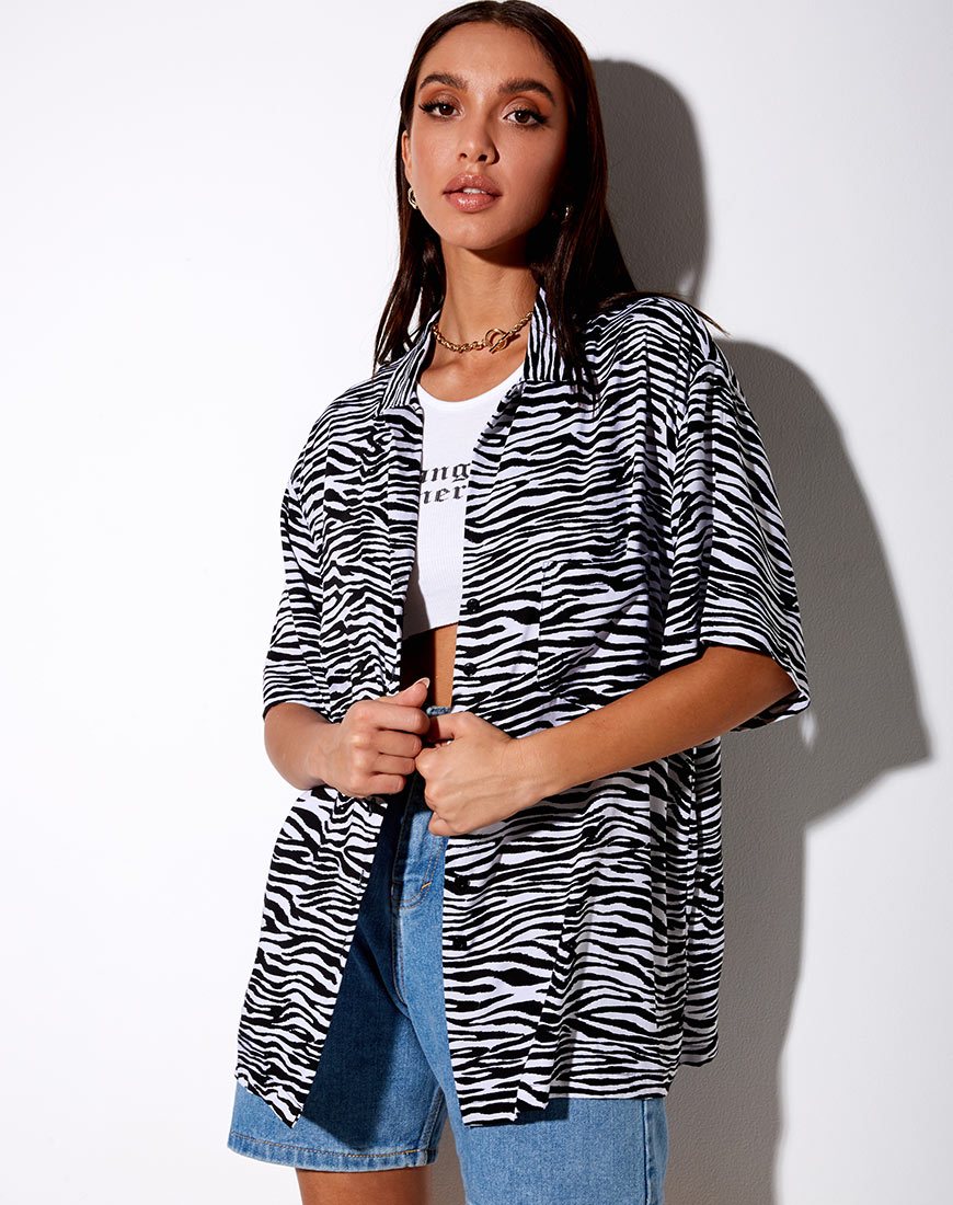 Chemise Taelsa, zèbre classique
