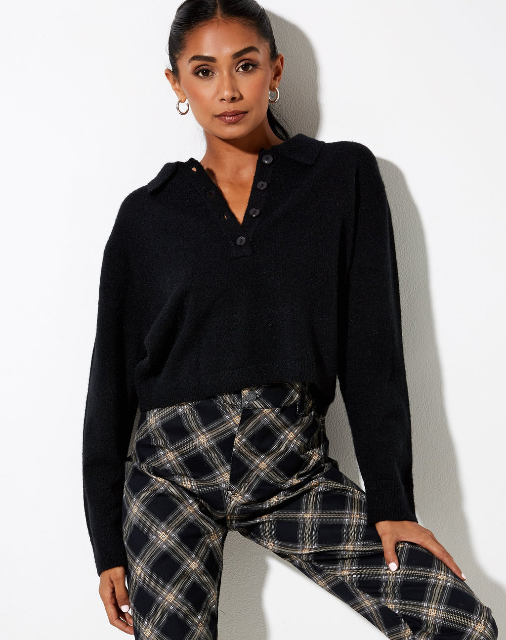 Pull Tallis en tricot noir