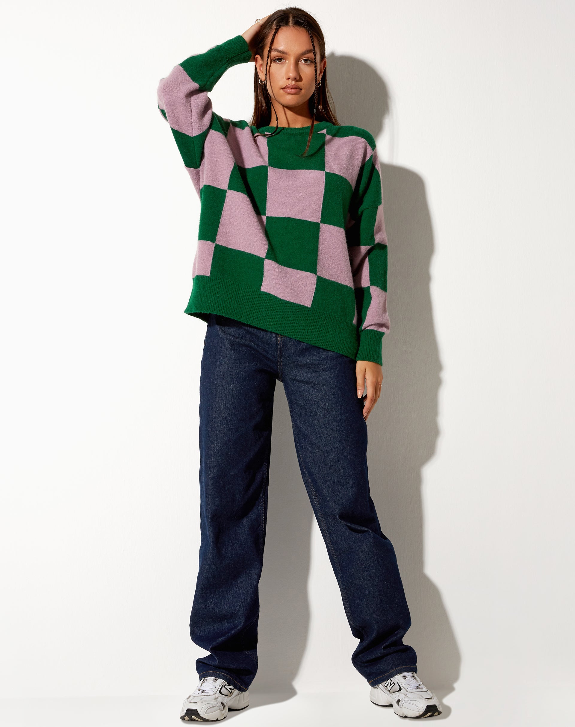 Image de Tamari Sweatshirt en rose et vert