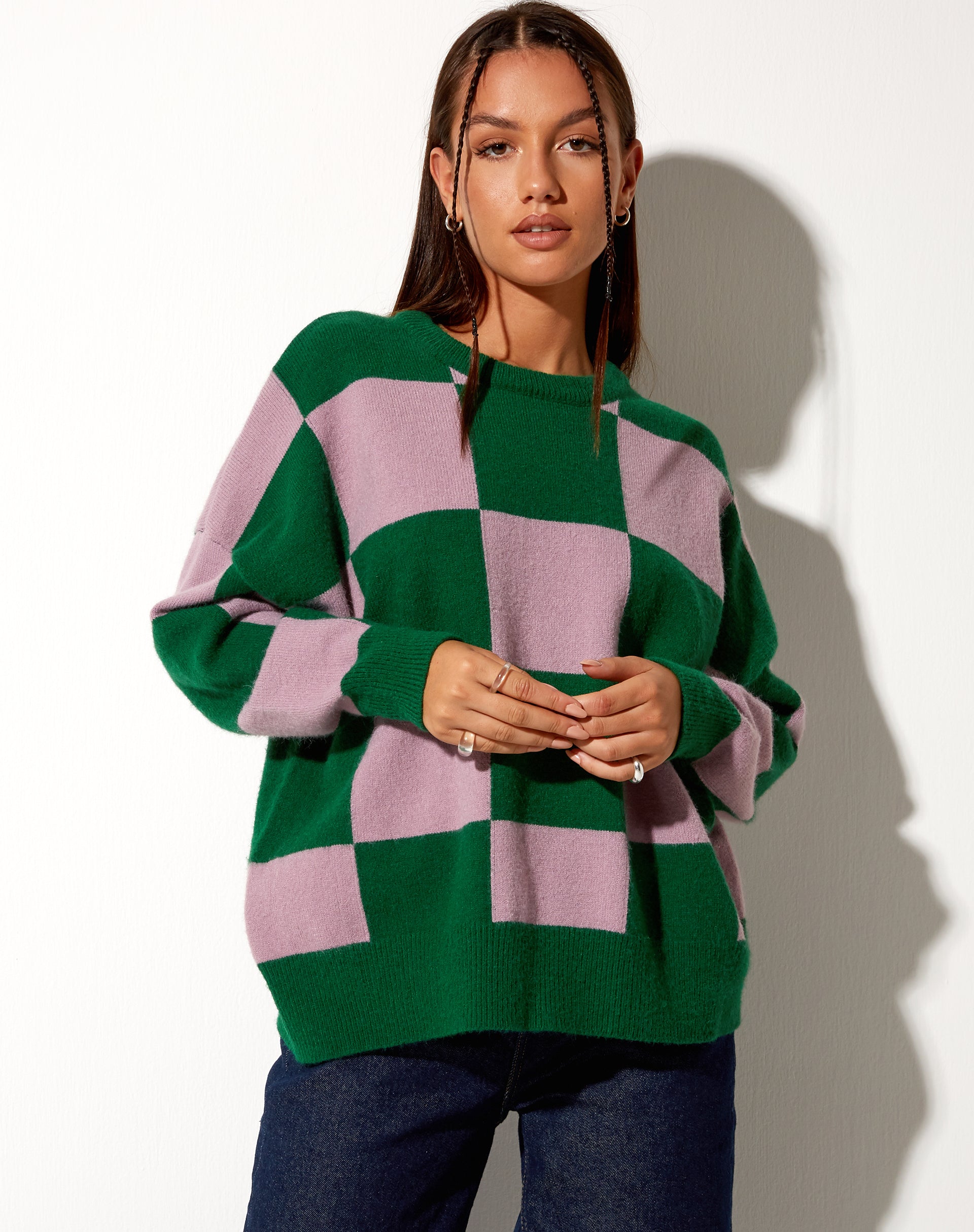 Image de Tamari Sweatshirt en rose et vert